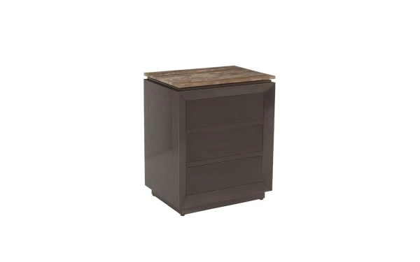 Нощно шкафче RUSSO BROWN 3-DRAWERS Richmond Interiors - 1 - Stolbg.com