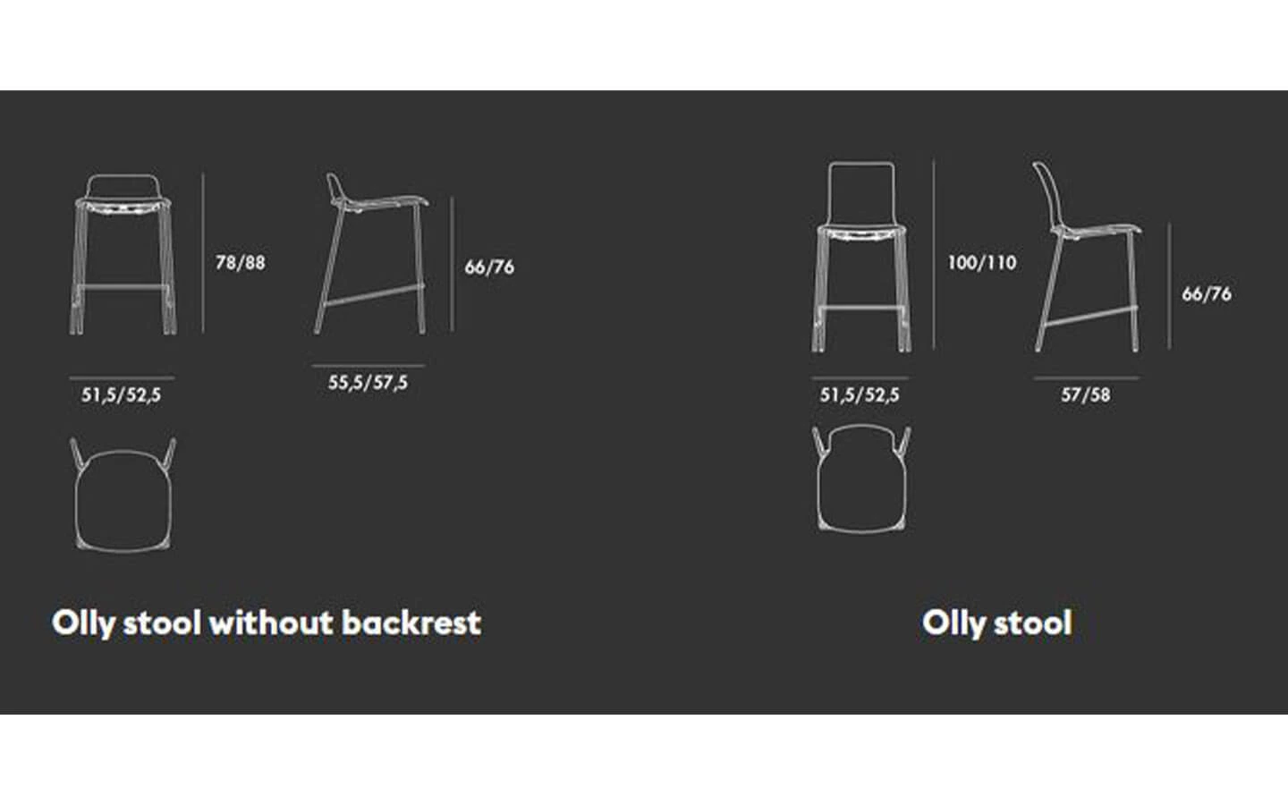 Бар стол OLLY LOW Sovet - 7 - stolbg.com