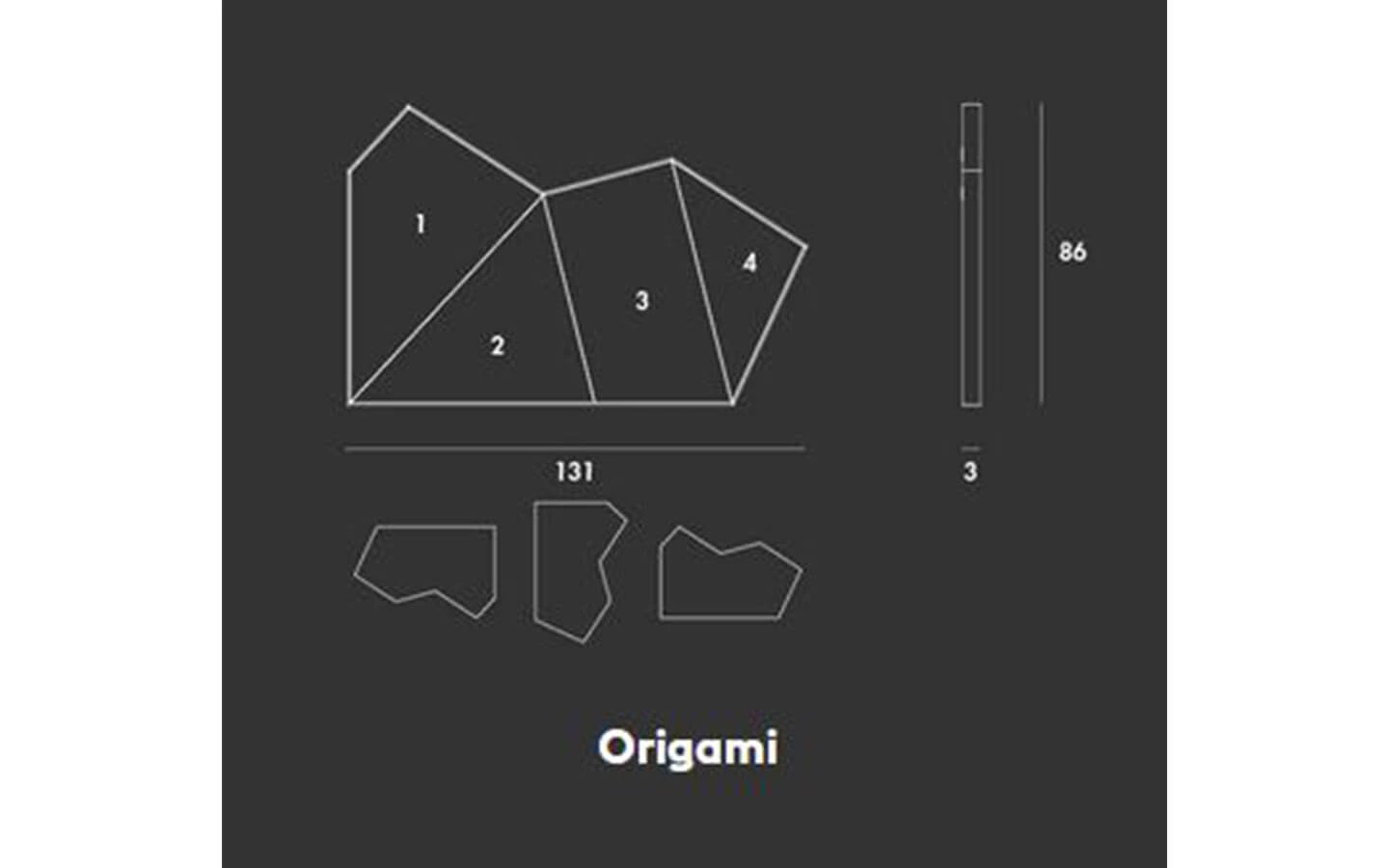 Огледало ORIGAMI Sovet - 8 - stolbg.com