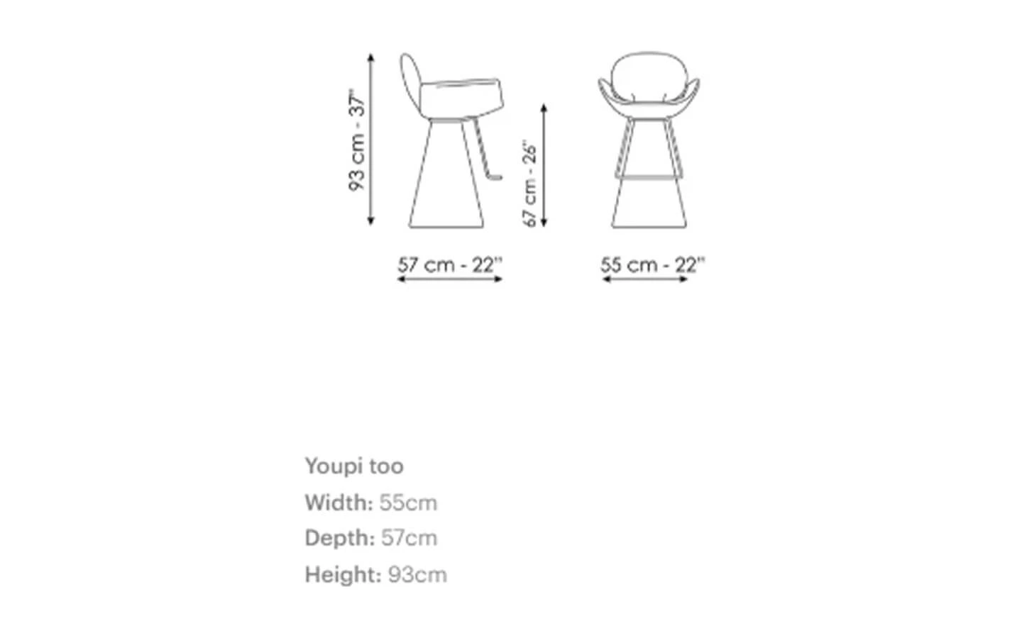 Бар стол YOUPI TOO Bonaldo - 6 - stolbg.com