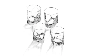 Сет от 4 чаши за уиски CONVERSAZIONE DOUBLE OLD FASHION BLACK Arnolfo Di Cambio - 1 - stolbg.com