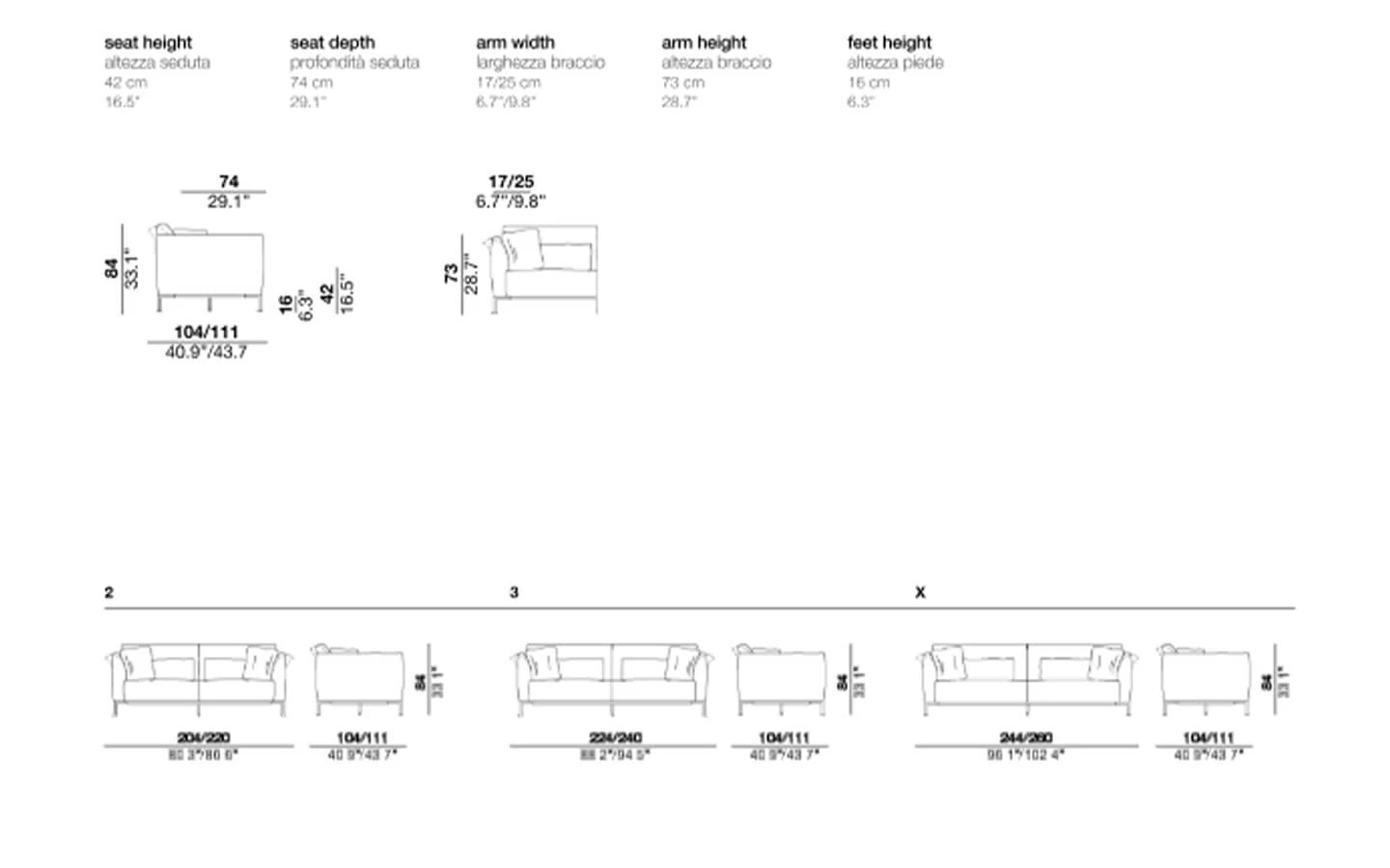 Диван CHAPEAU CIERRE - 23 - stolbg.com