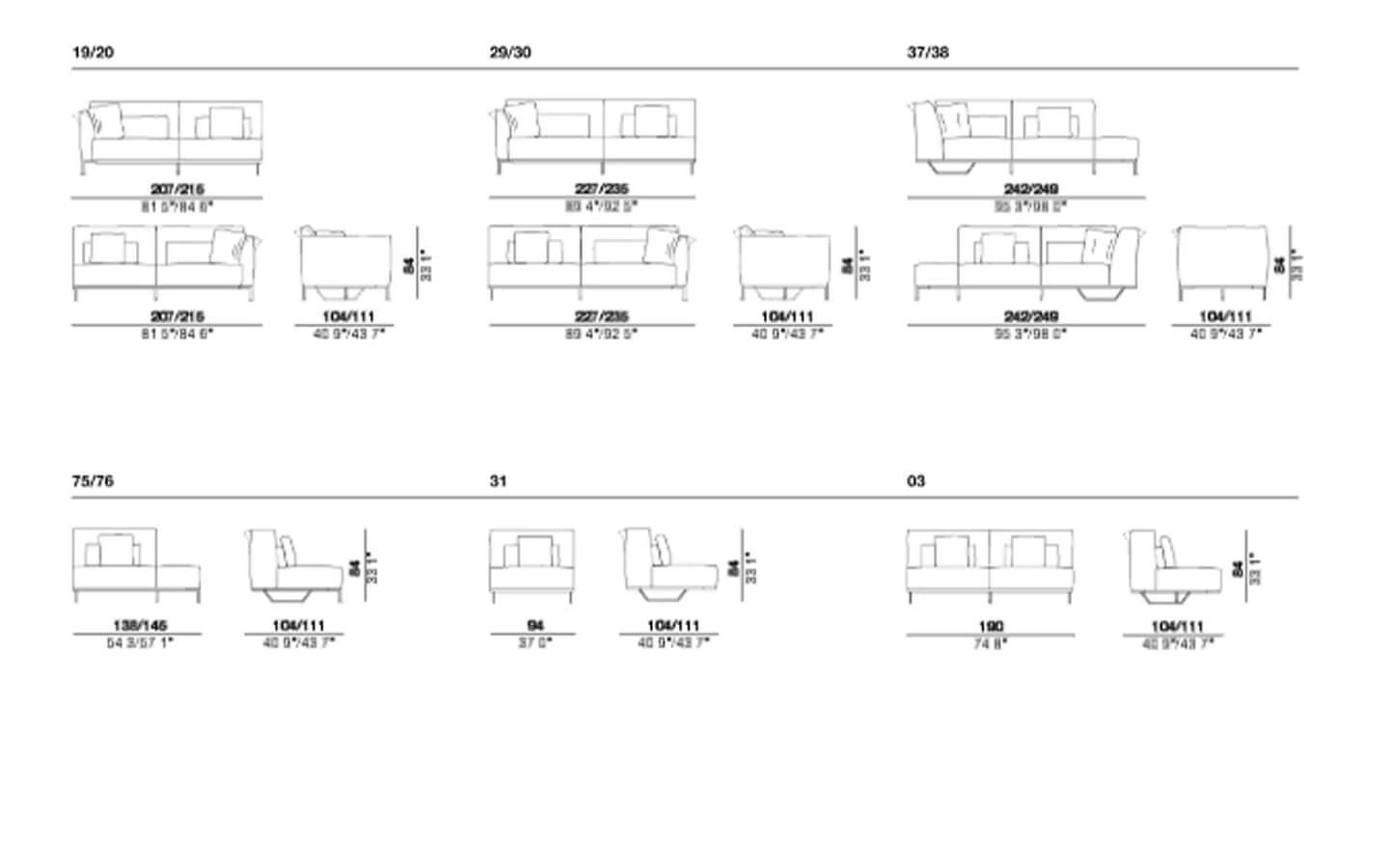 Диван CHAPEAU CIERRE - 25 - stolbg.com