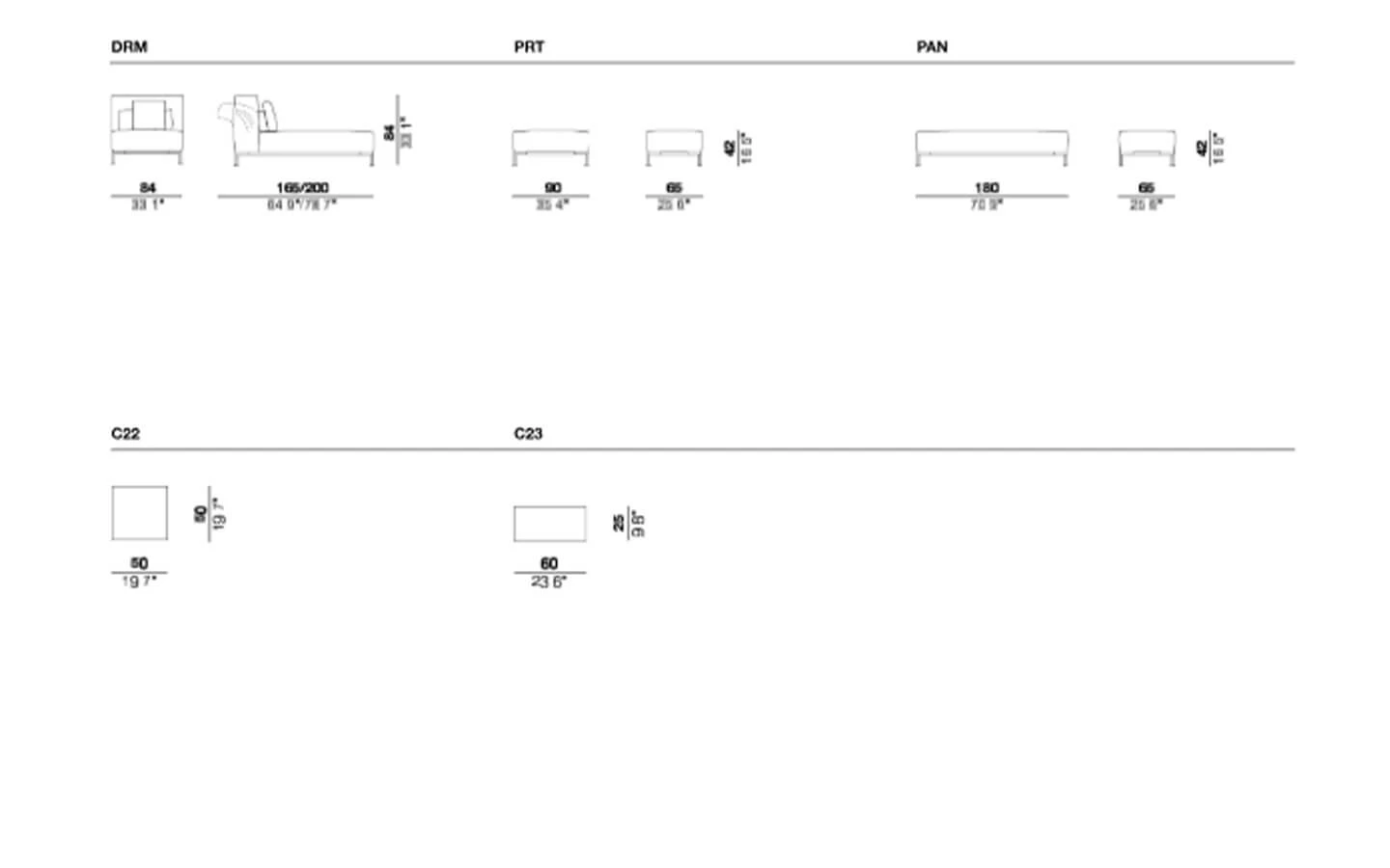 Диван CHAPEAU CIERRE - 26 - stolbg.com