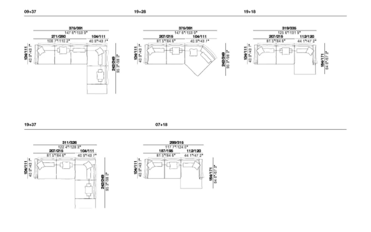 Диван CHAPEAU CIERRE - 27 - stolbg.com