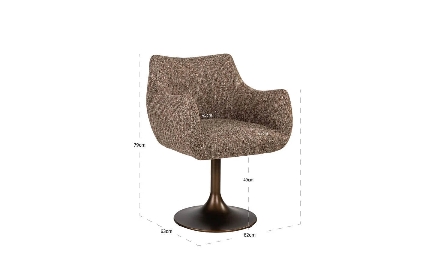 Стол ALDO BROWN TWEED SWIVEL Richmond - 10 - stolbg.com