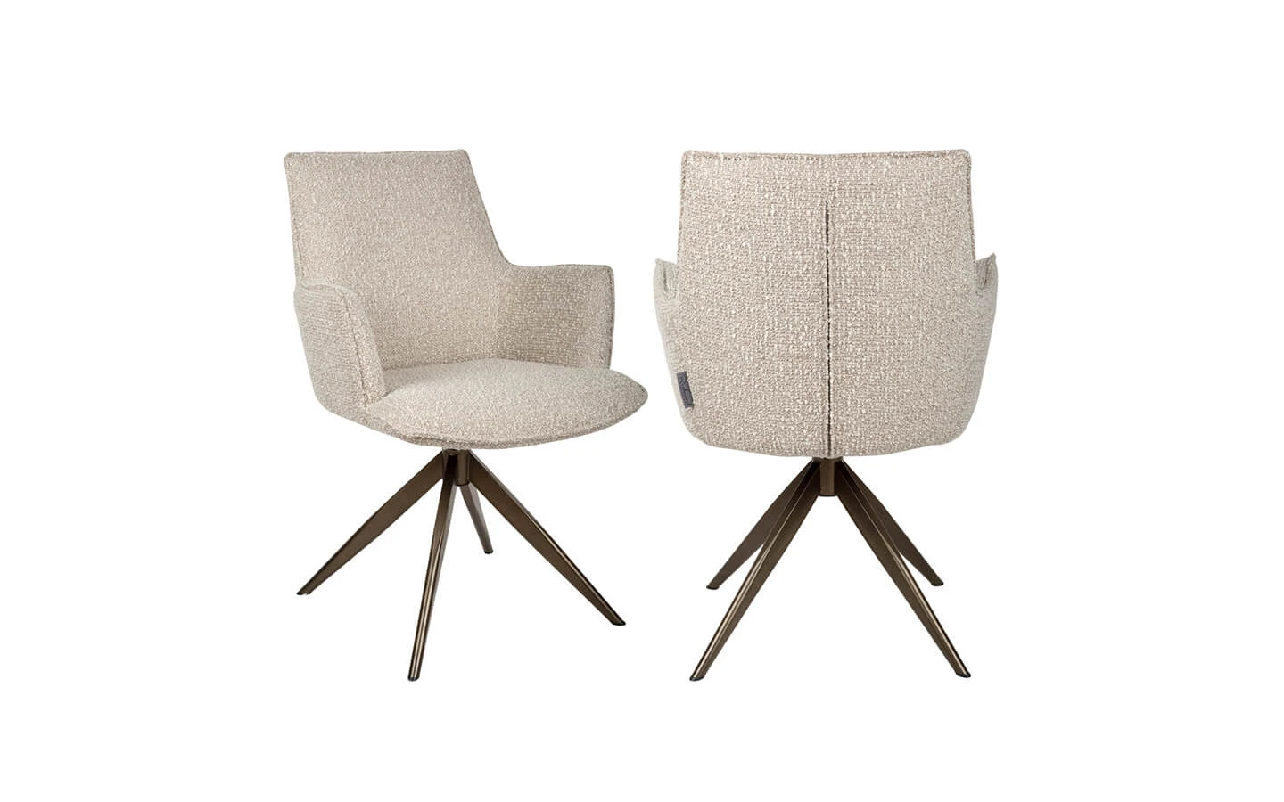 Стол DAKOTA WITH ARM NATURAL CHUNKY SWIVEL Richmond - 1 - stolbg.com