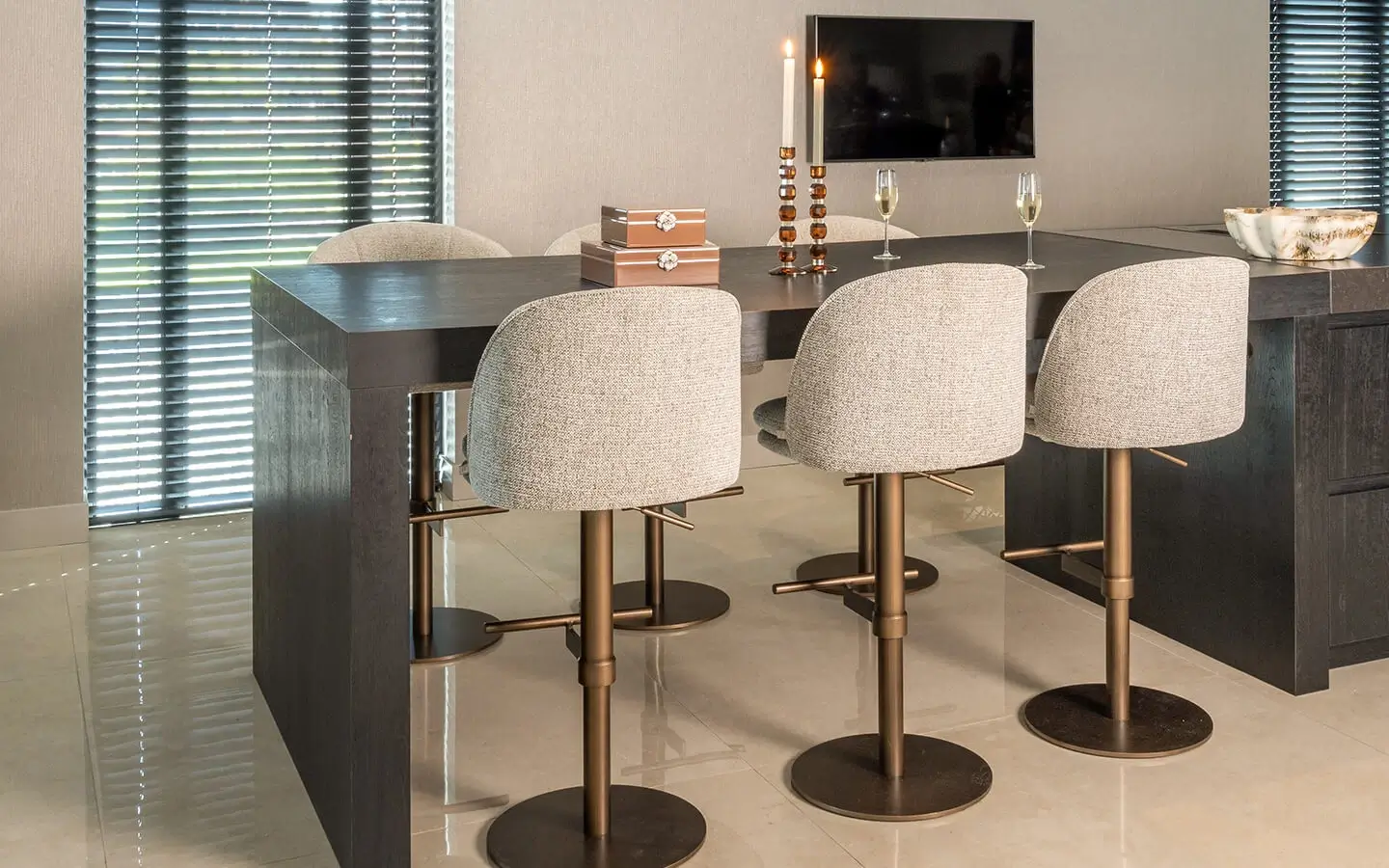 Бар стол VESPER MOCCA FANCY Richmond - 10 - stolbg.com