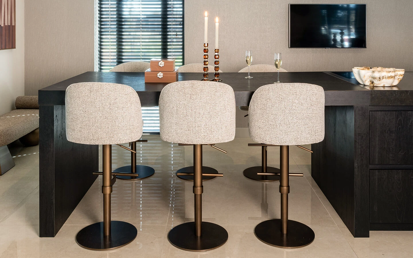Бар стол VESPER MOCCA FANCY Richmond - 11 - stolbg.com