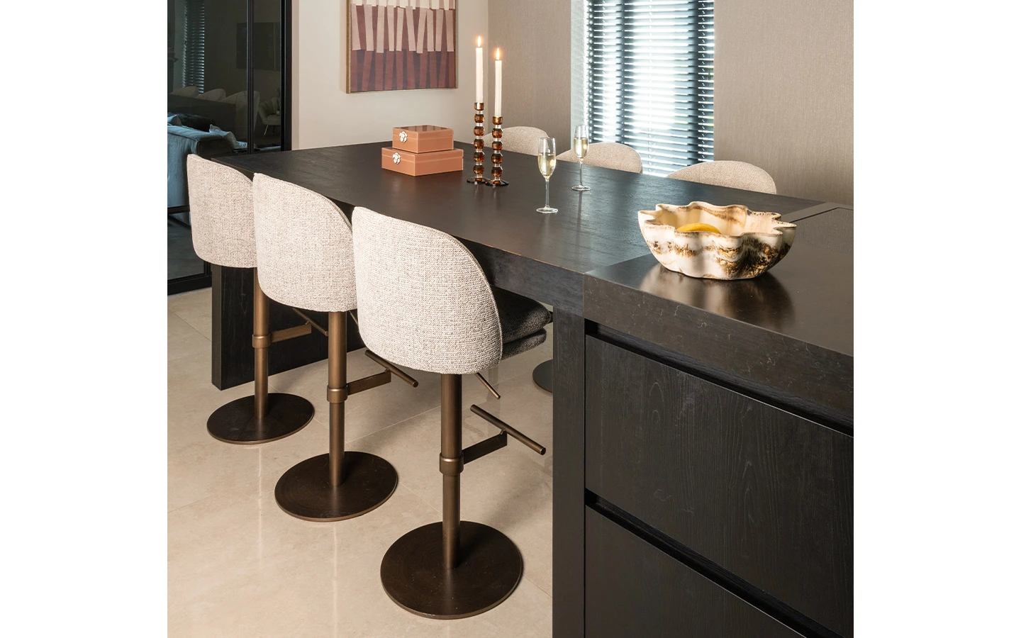 Бар стол VESPER MOCCA FANCY Richmond - 12 - stolbg.com