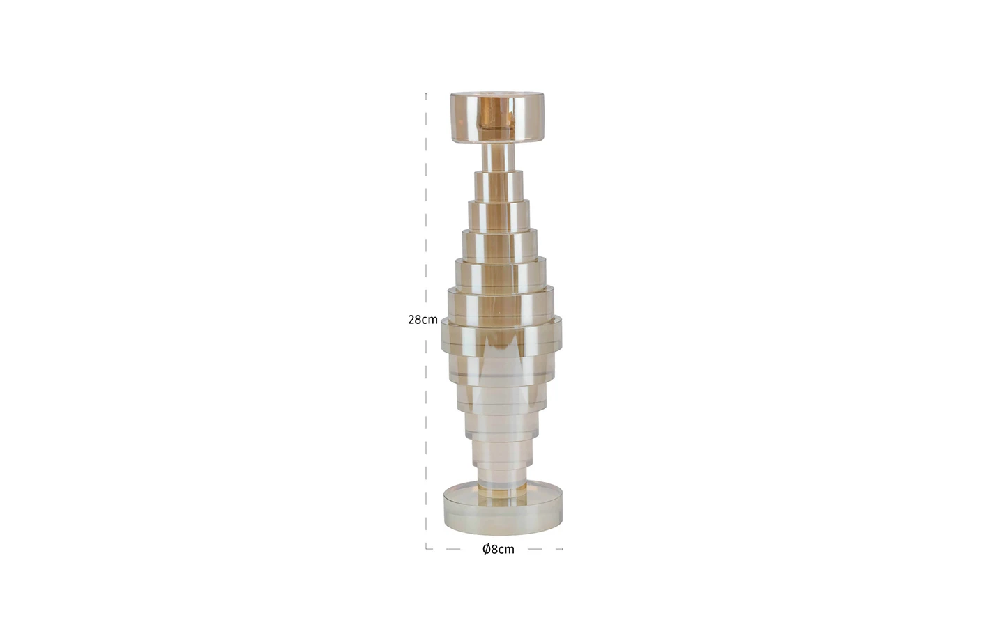 Свещник BRYN CHAMPAGNE LARGE Richmond - 5 - stolbg.com