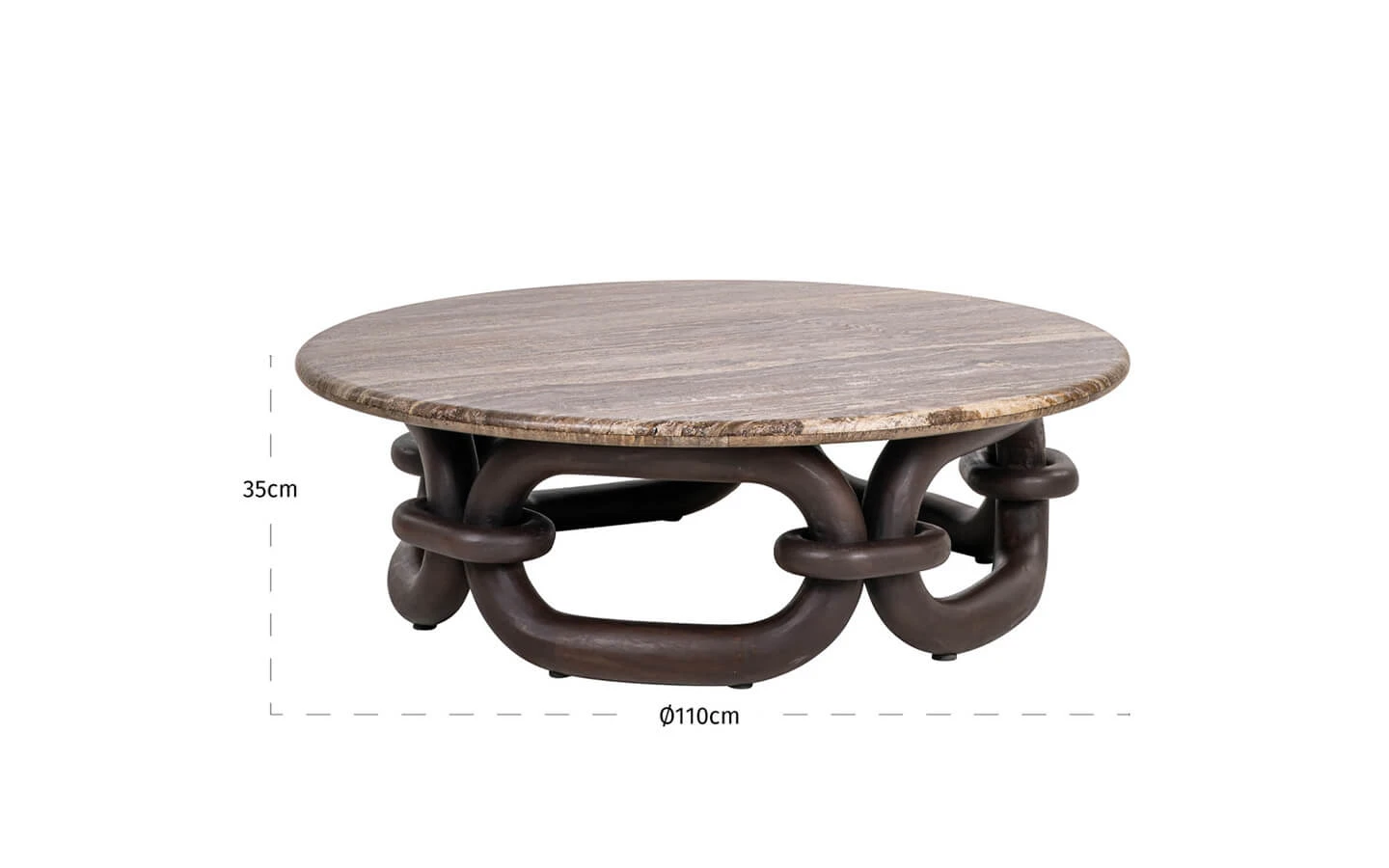 Холна маса CHAINEY ASH BROWN Richmond - 7 - stolbg.com