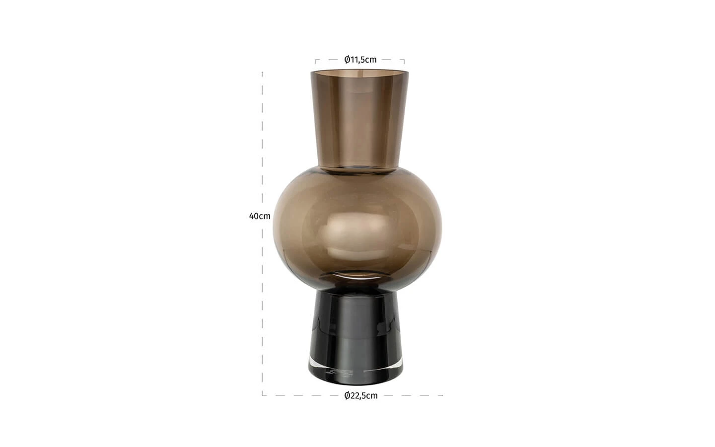 Ваза LIORA BROWN LARGE Richmond - 4 - stolbg.com