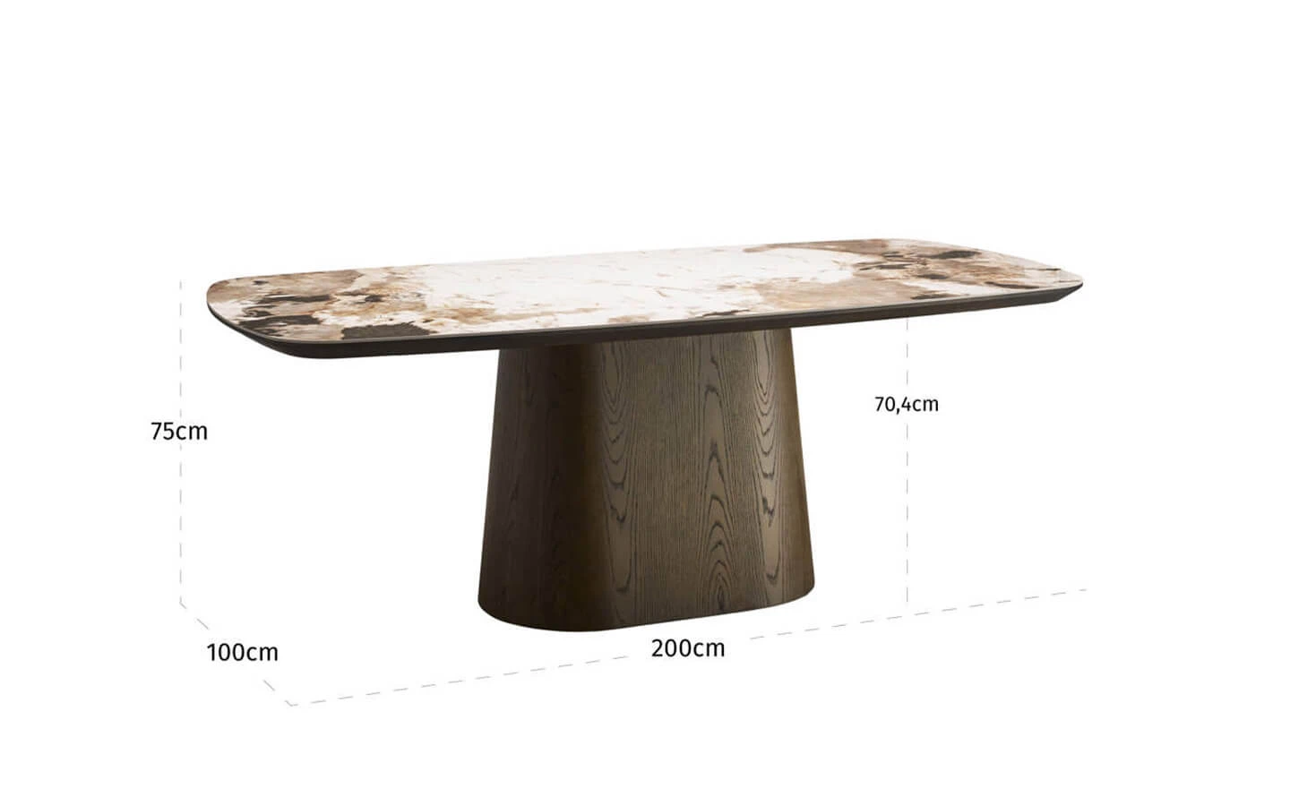 Маса LANGFORD BROWN 200 Richmond - 7 - stolbg.com