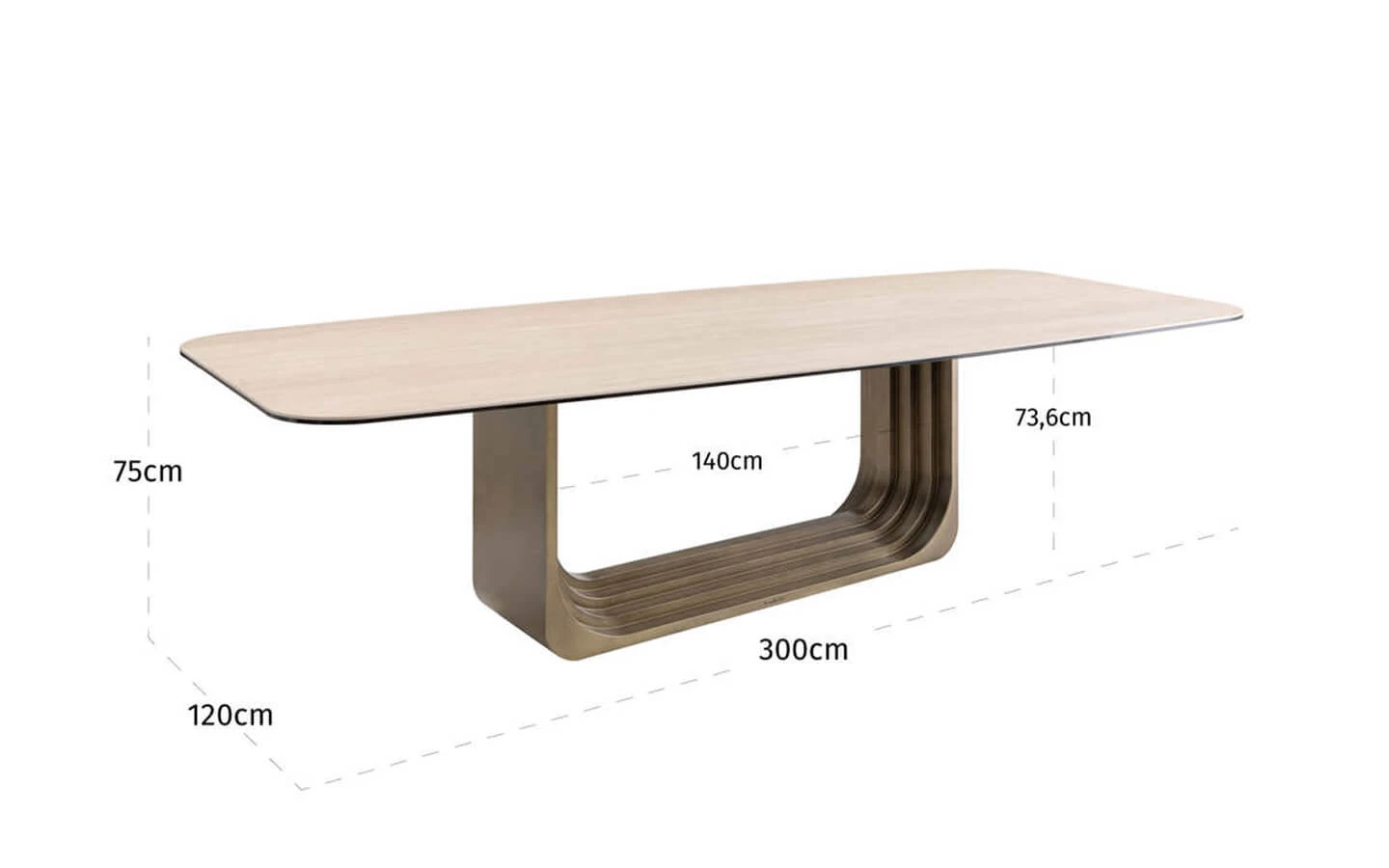 Маса MAXFIELD BEIGE 300 Richmond - 7 - stolbg.com