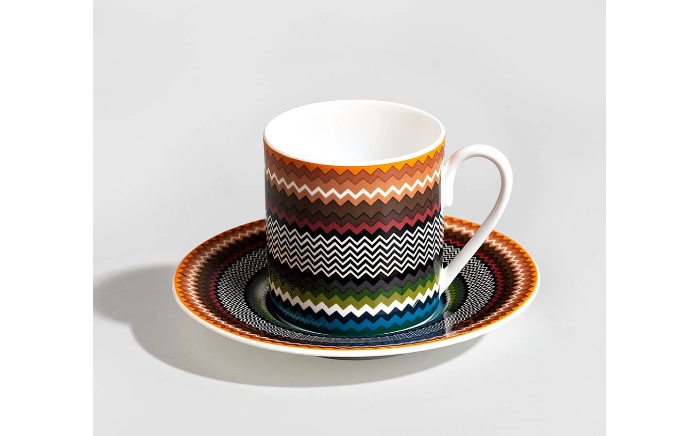 Подаръчен комплект за кафе ZIG ZAG FOLIAGE, Сет от 4 части Missoni Home - 2 - Stolbg.com