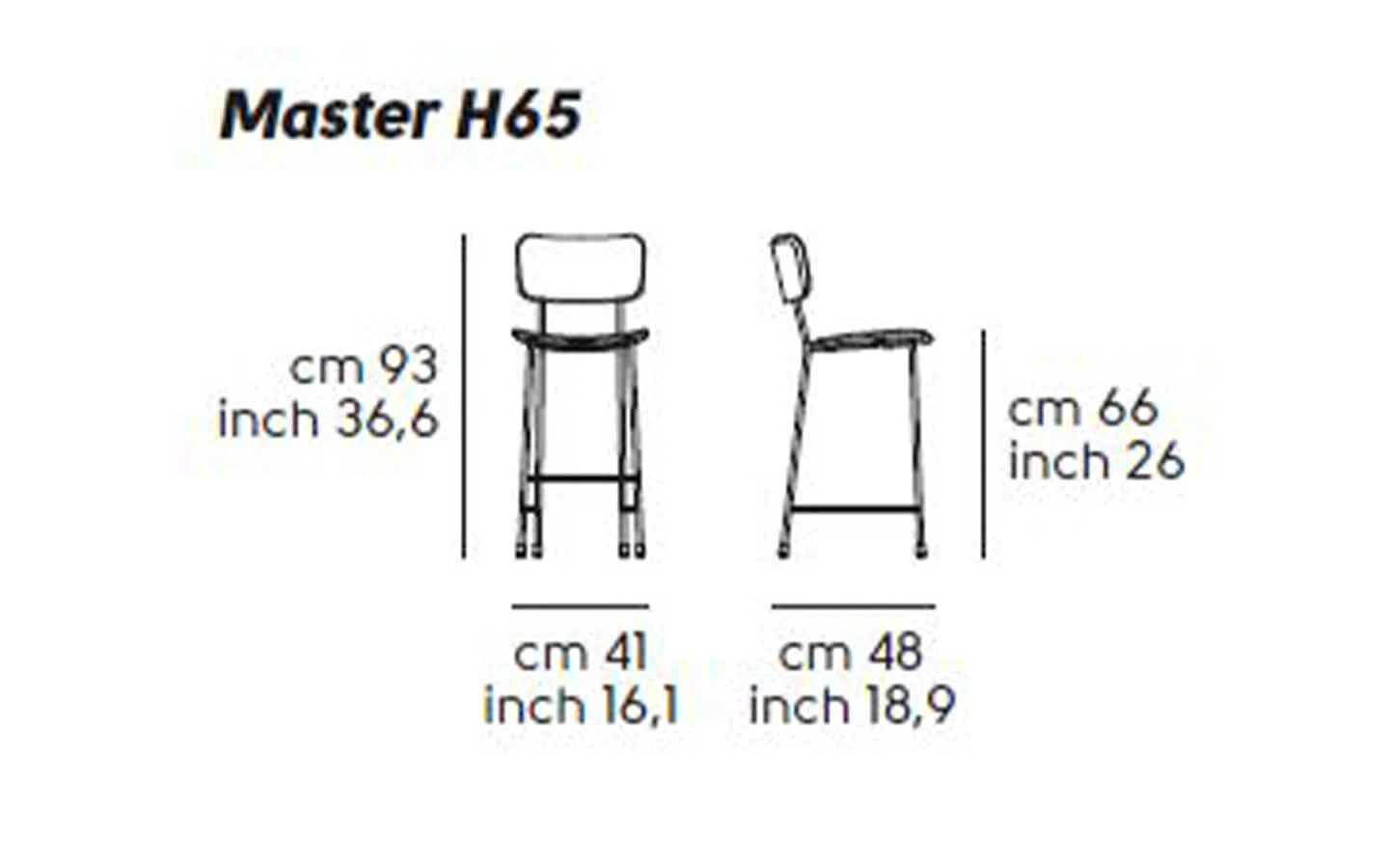 Бар стол MASTER Midj - 4 - stolbg.com