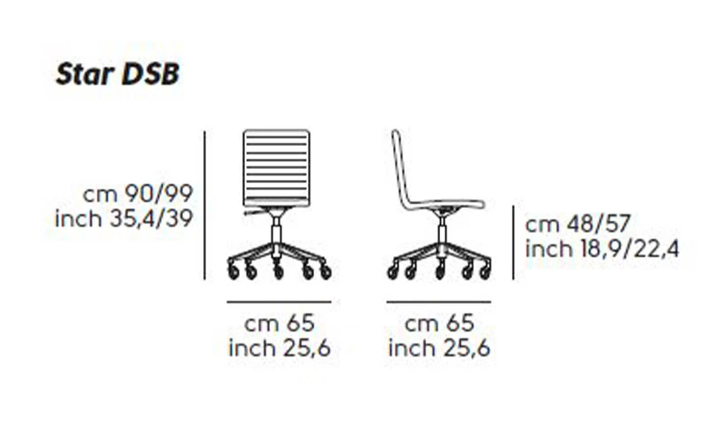 Офис стол STAR DSB Midj - 3 - stolbg.com