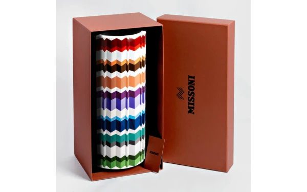 Висока ваза в луксозна кутия WAVES Missoni Home - 1 - Stolbg.com