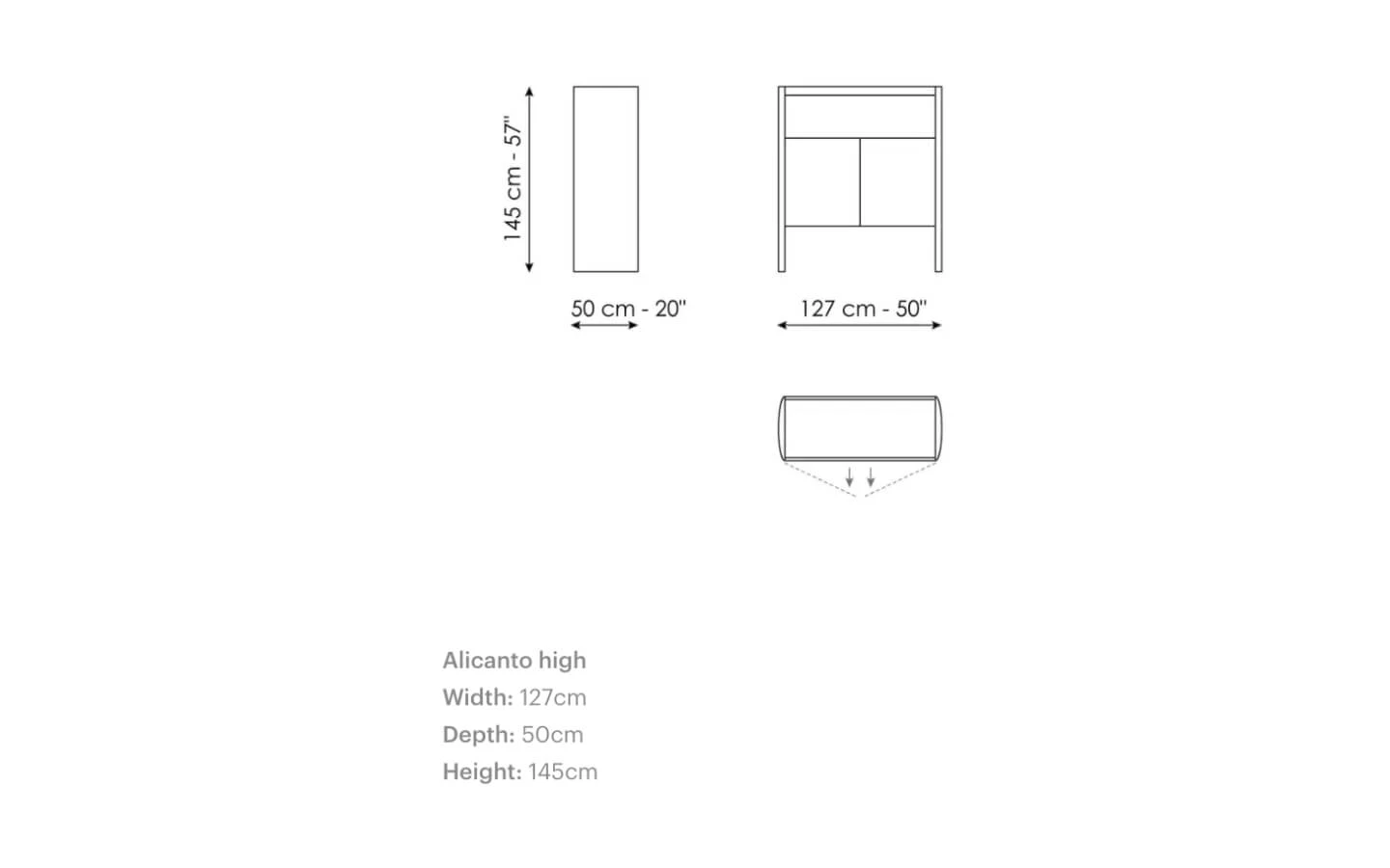 Шкаф ALICANTO HIGH Bonaldo - 5 - stolbg.com