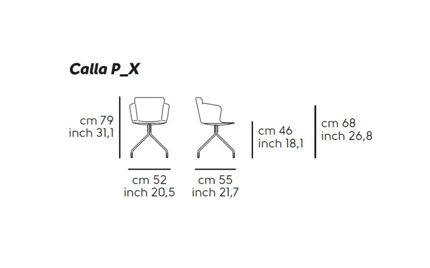 Стол CALLA P M X Midj - 5 - stolbg.com