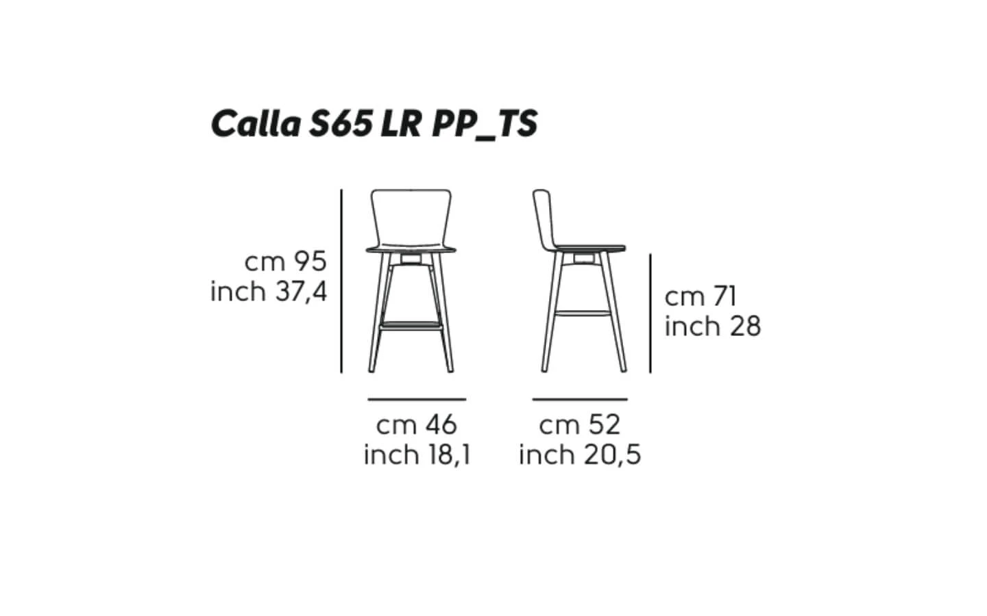 Бар стол CALLA S LR Midj - 12 - stolbg.com
