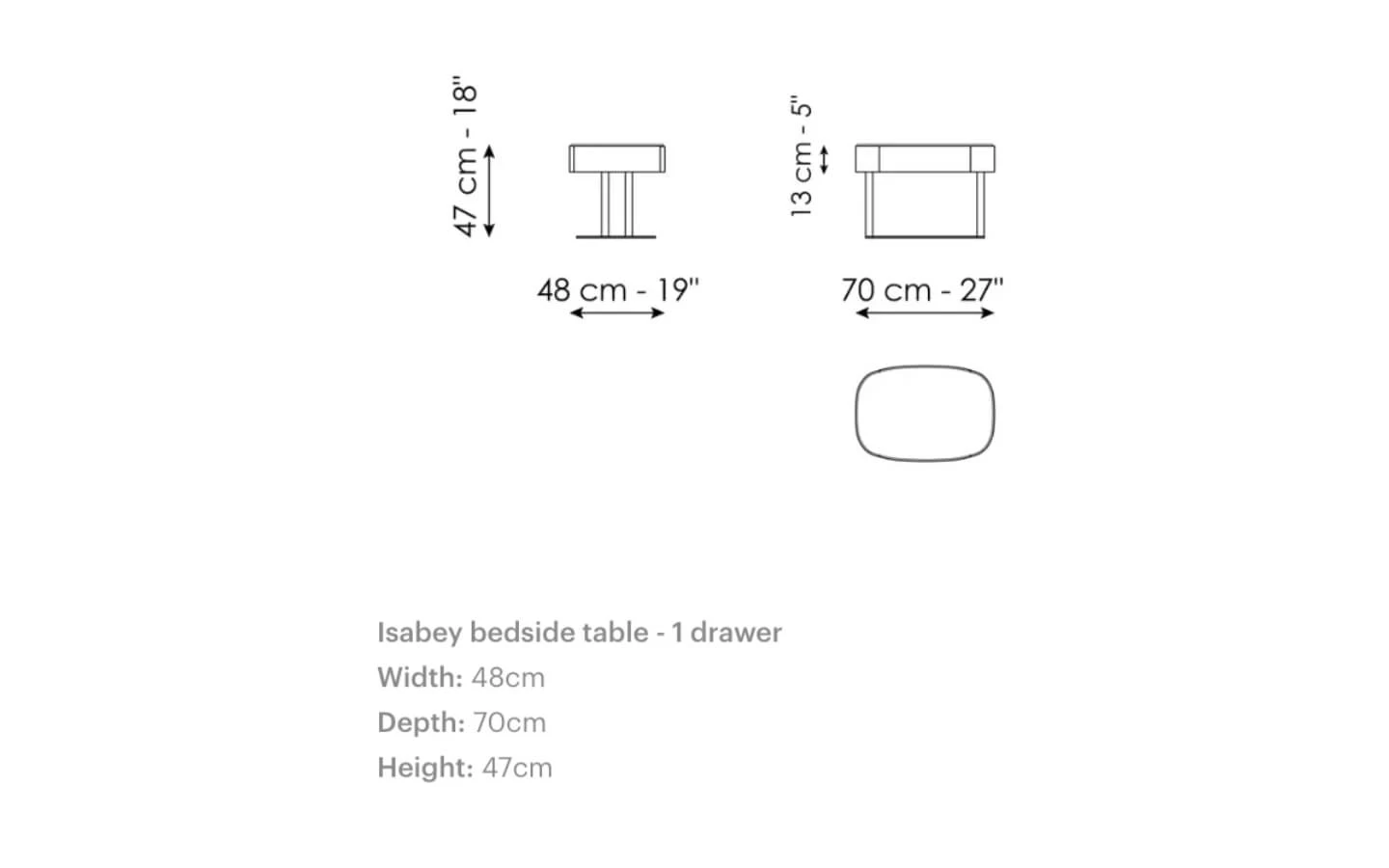 Нощно шкафче ISABEY Bonaldo - 4 - stolbg.com