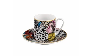 Чаша за кафе с чинийка Mariposa Roberto Cavalli Home Luxury Tableware - 1 - Stolbg.com
