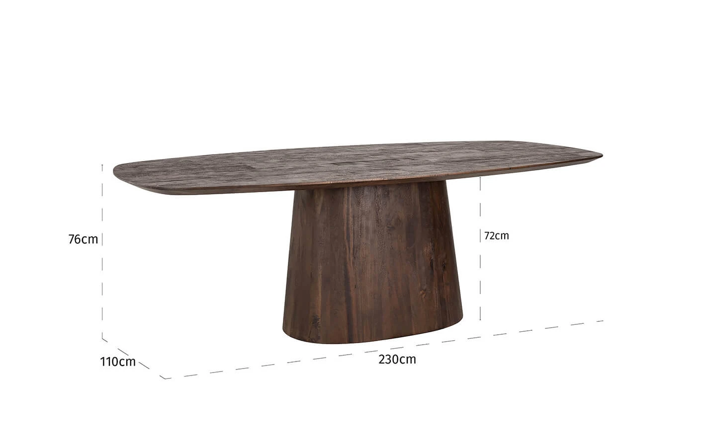 Маса ALIX DARK BROWN 230 Richmond - 4 - stolbg.com