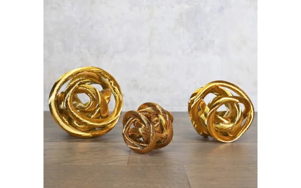 Декоративен предмет SPHERES OF GLASS, сет от 3 Ateliers - 1 - stolbg.com