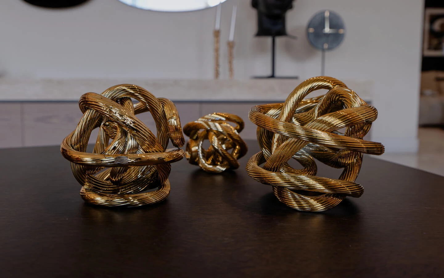 Декоративен предмет SPHERES OF GLASS, сет от 3 Ateliers - 8 - stolbg.com