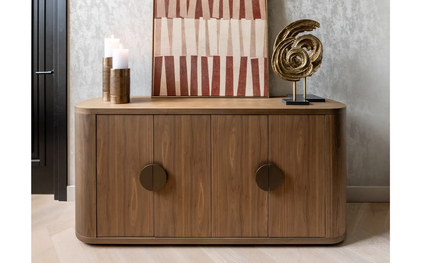 Свещник AYA BRUSHED GOLD SMALL Richmond - 6 - stolbg.com