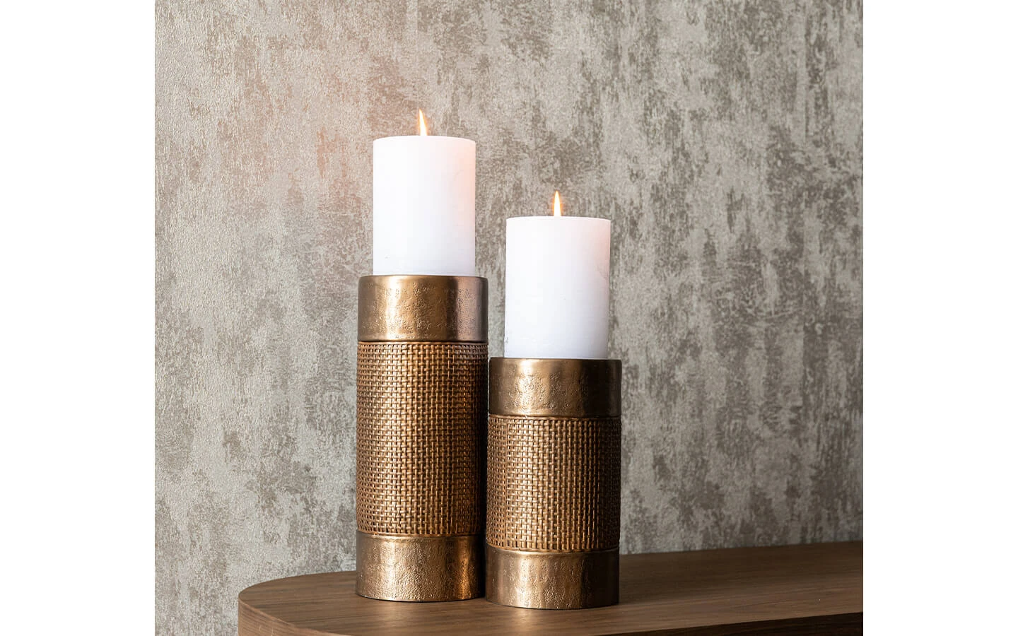 Свещник AYA BRUSHED GOLD SMALL Richmond - 7 - stolbg.com