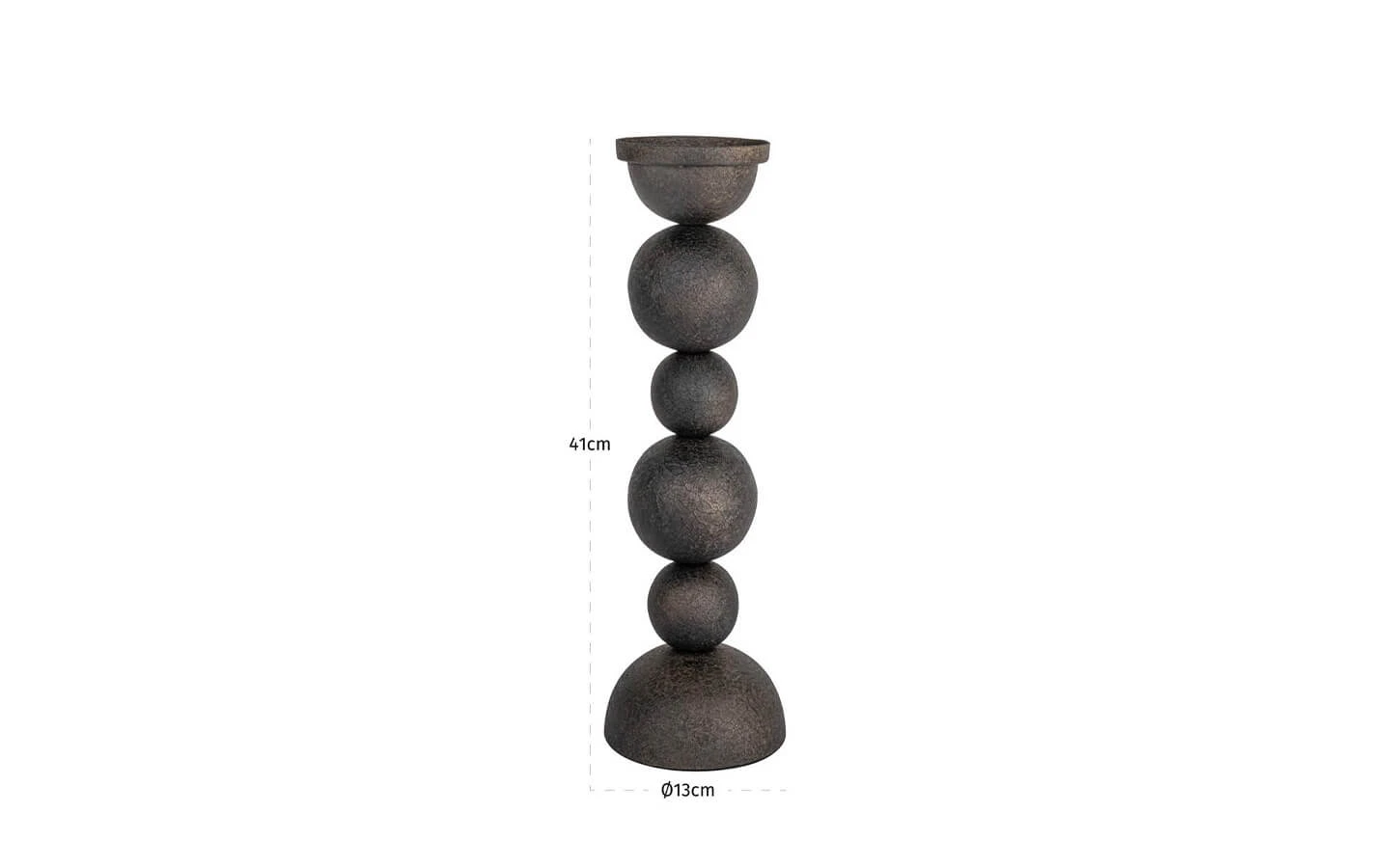 Свещник JERSEY BRASS ANTIQUE LARGE Richmond - 4 - stolbg.com