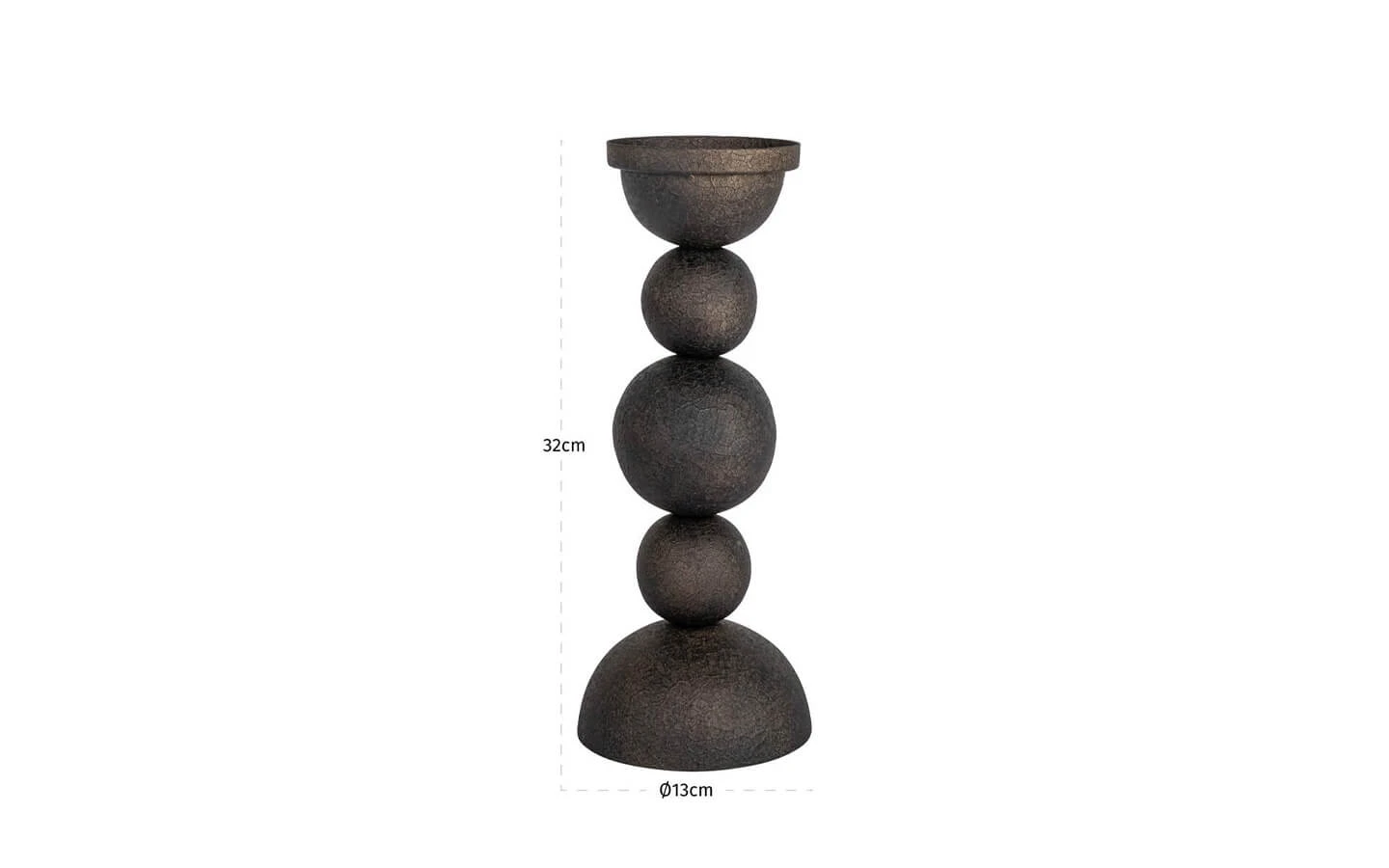 Свещник JERSEY BRASS ANTIQUE SMALL Richmond - 4 - stolbg.com