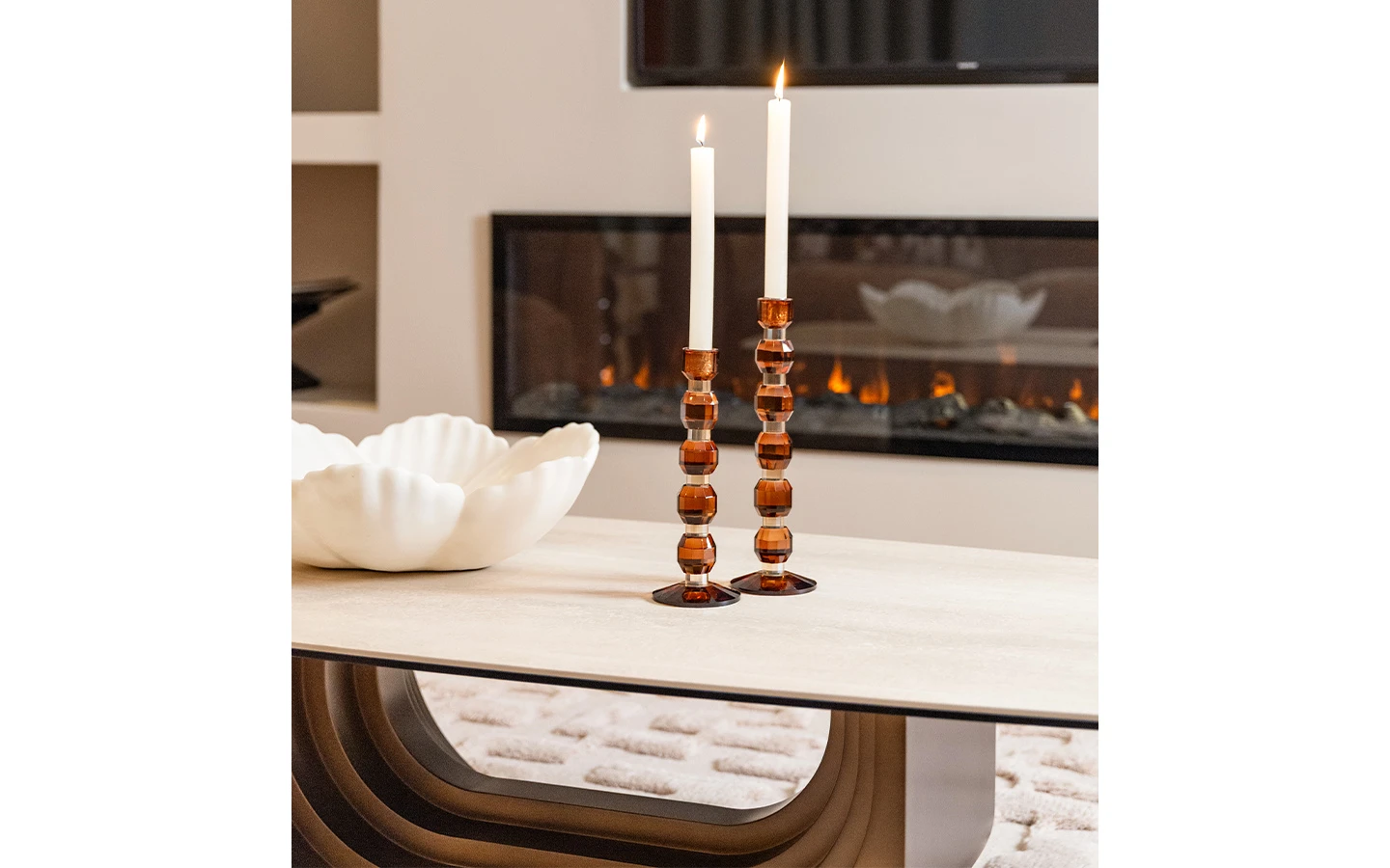 Свещник LOWAN BROWN LARGE Richmond - 4 - stolbg.com