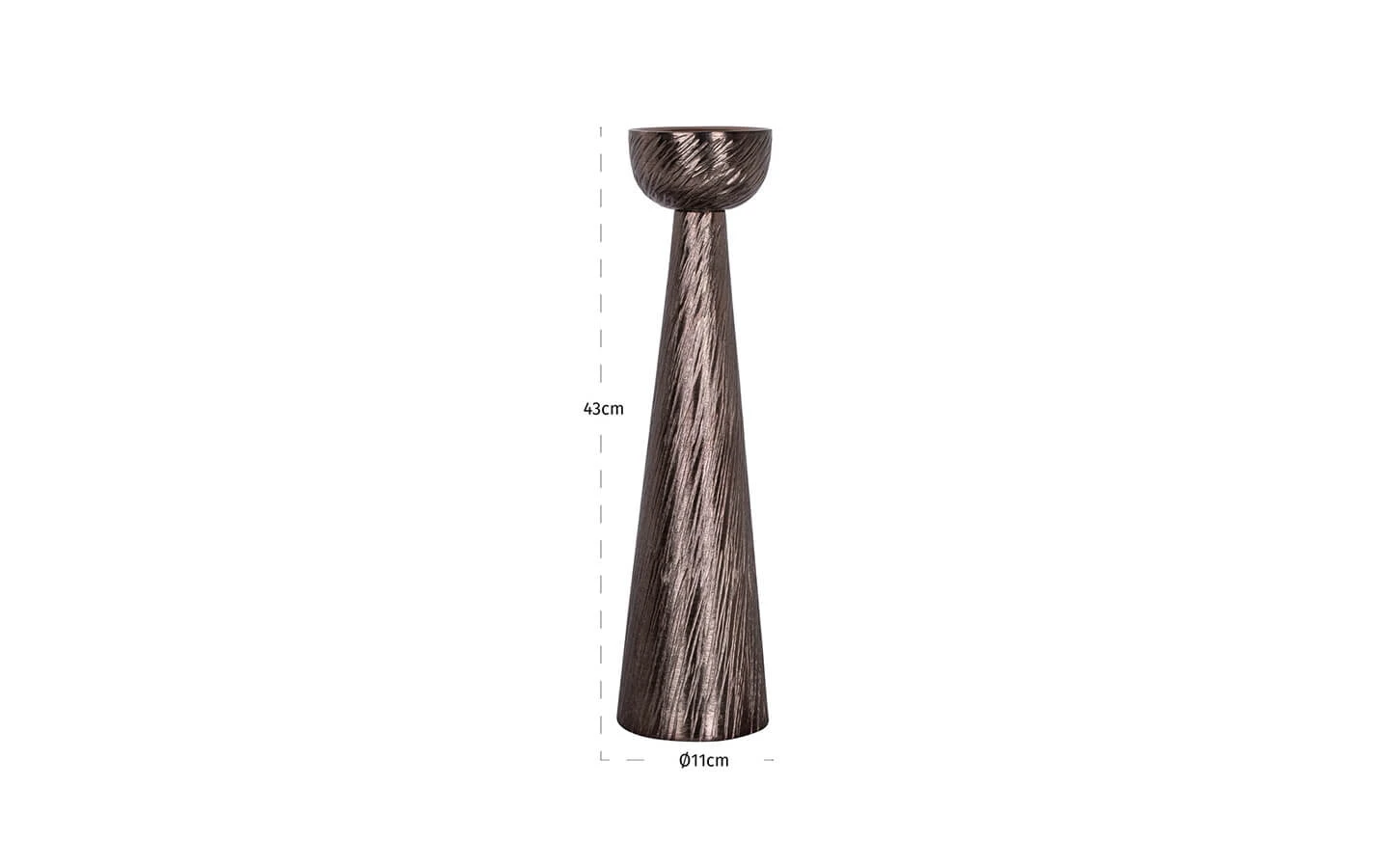 Свещник SAPHIRA SMOKE SMALL Richmond - 5 - stolbg.com