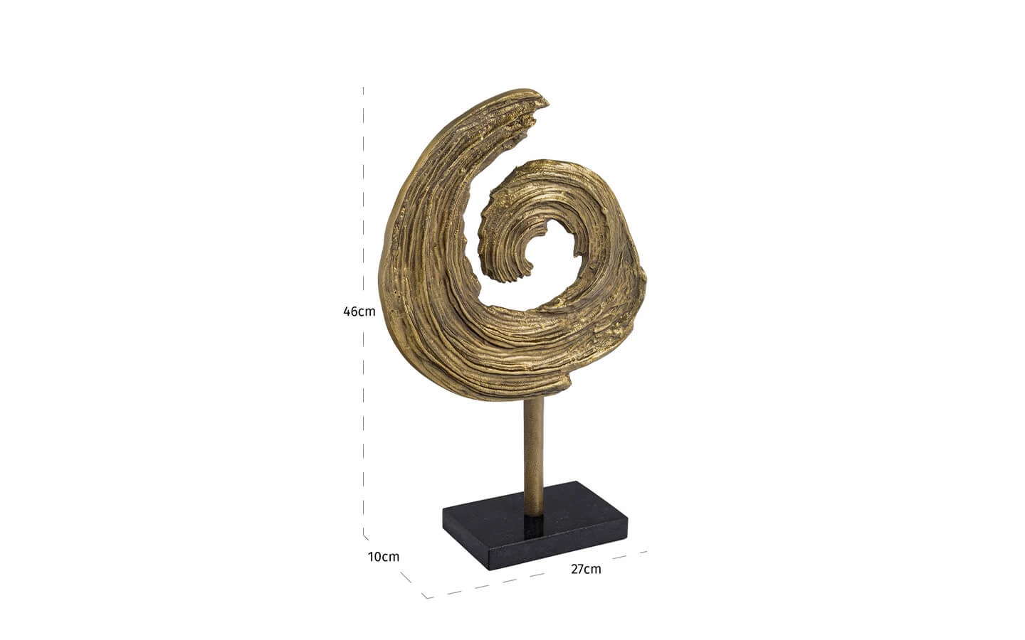 Декоративен предмет SWIRL BRASS ANTIQUE SMALL Richmond - 7 - stolbg.com