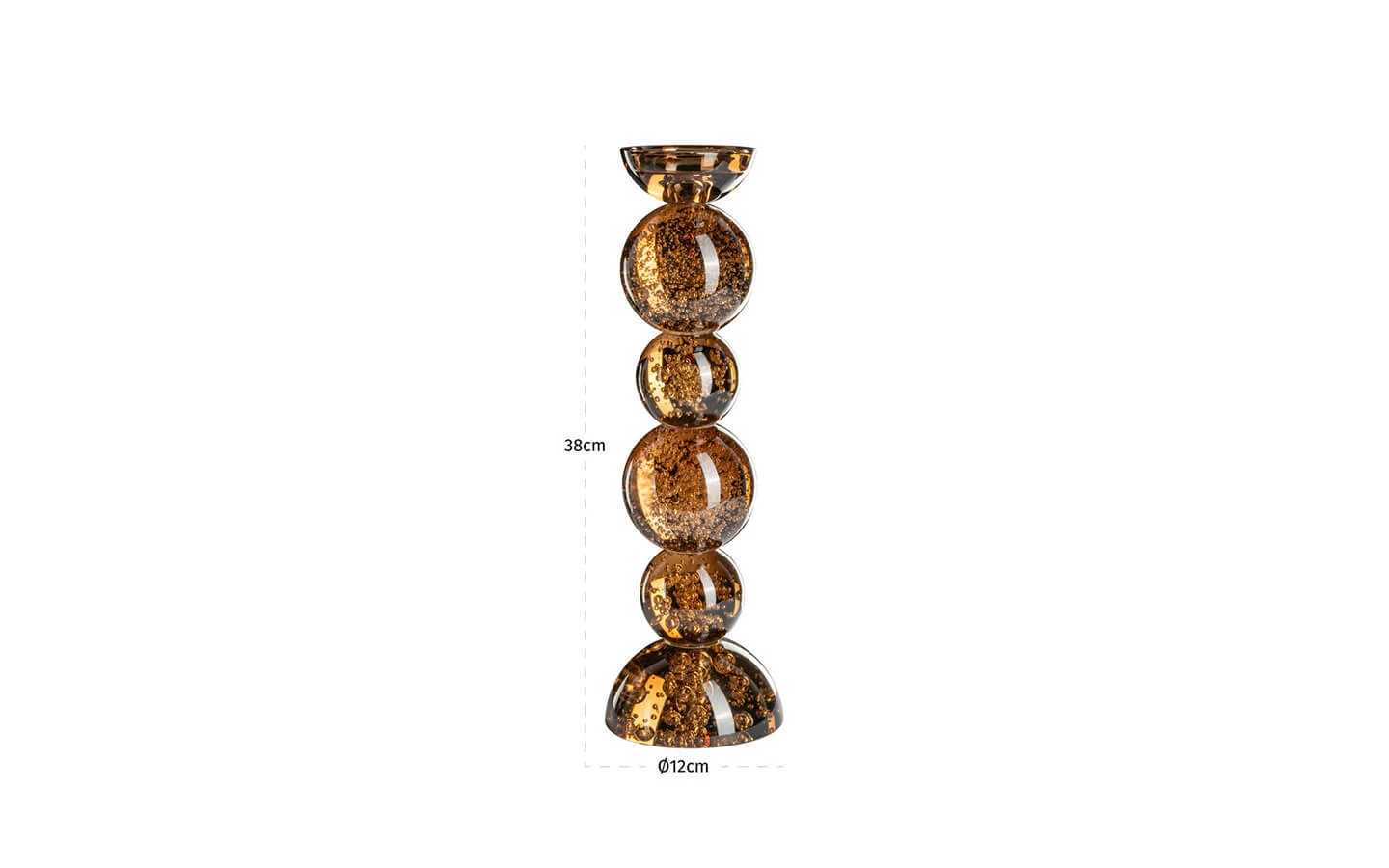 Свещник JOLITA BROWN LARGE Richmond - 7 - stolbg.com