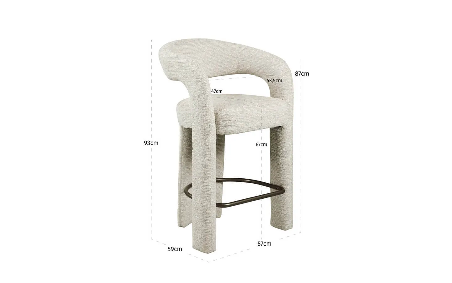 Бар стол SOHO NATURAL LINEAR Richmond - 8 - stolbg.com