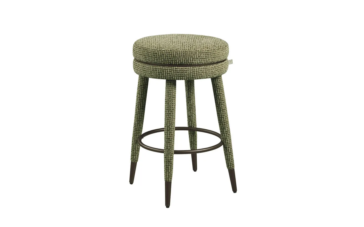 Бар стол TENASHAR GREEN BLOCKWEAVE SWIVEL Richmond - 1 - stolbg.com