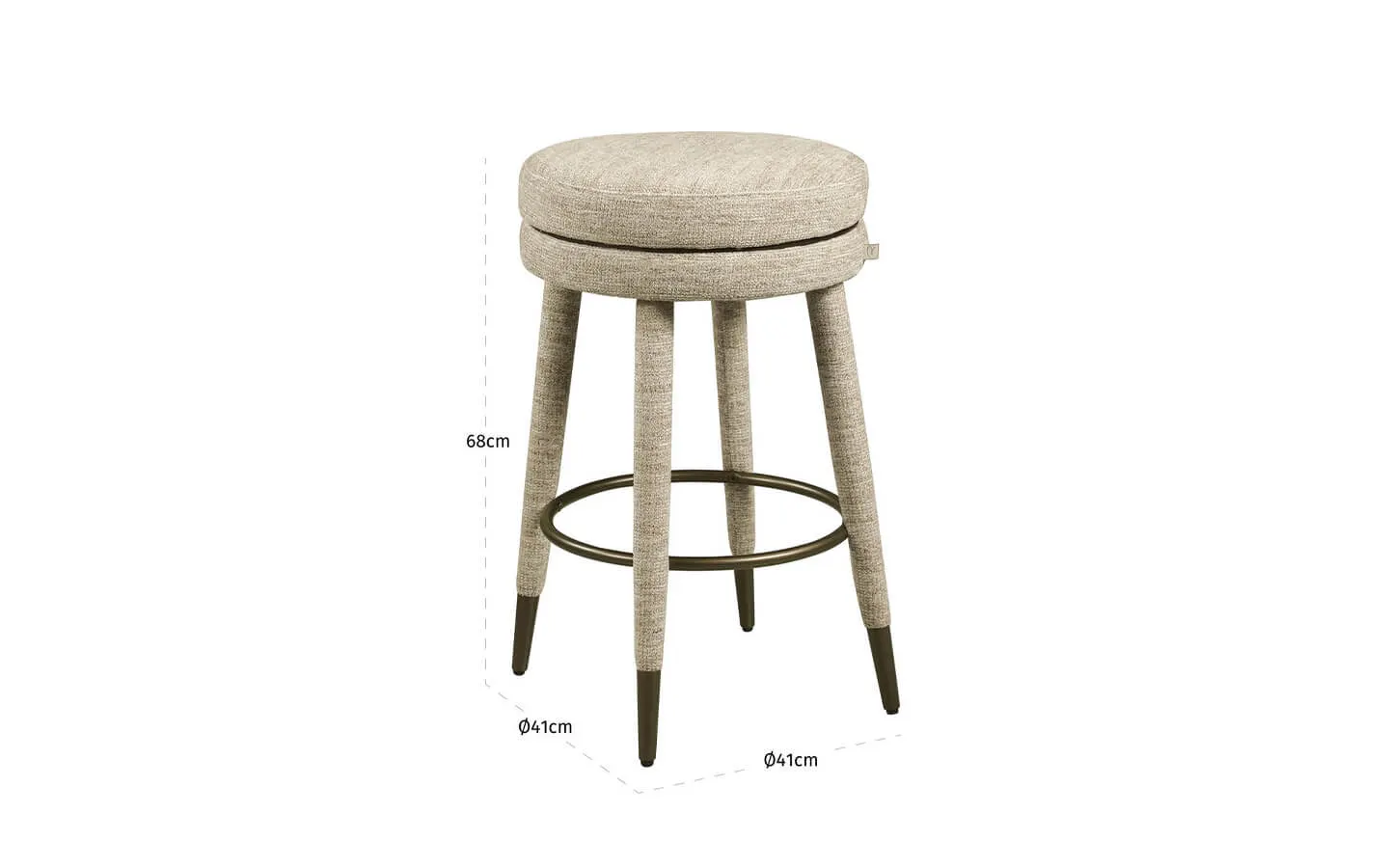Бар стол TENASHAR NATURAL SOFTWEAVE SWIVEL Richmond - 5 - stolbg.com