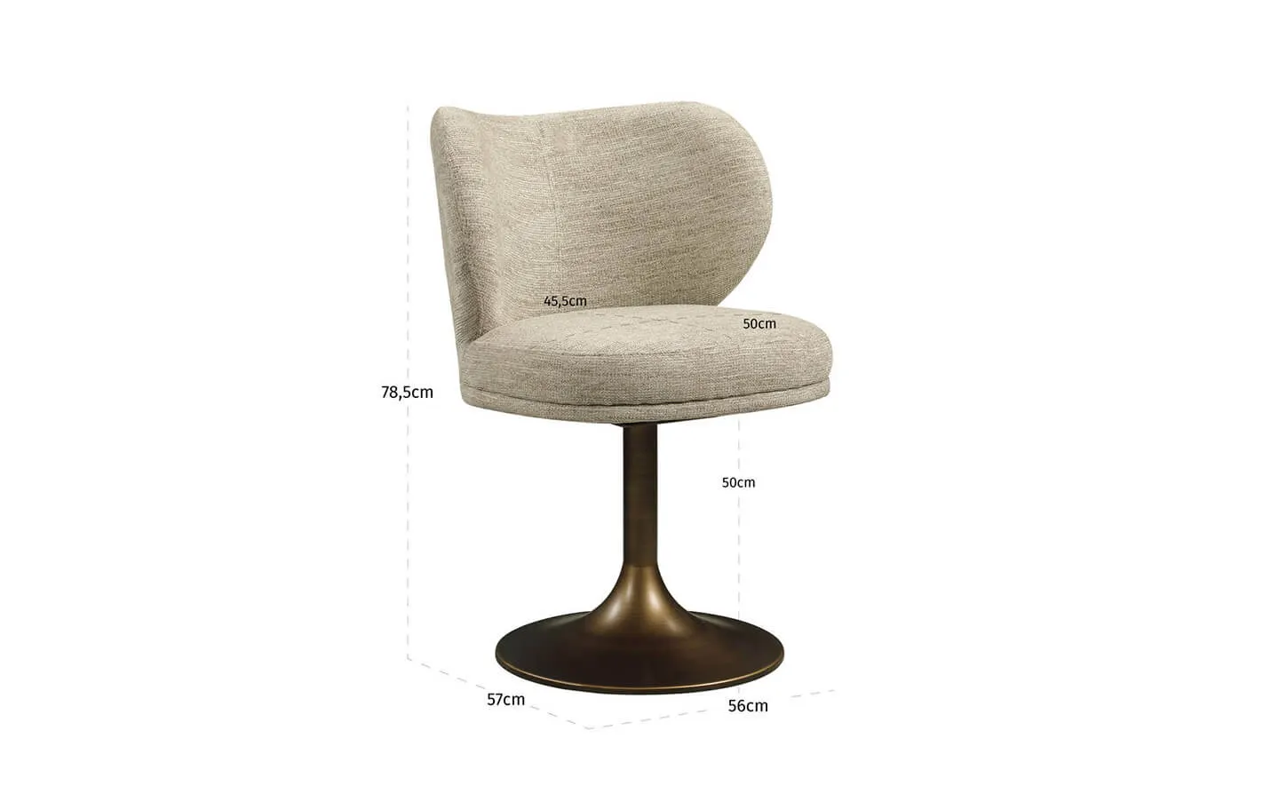 Стол AMELY NATURAL SOFTWEAVE SWIVEL Richmond - 8 - stolbg.com