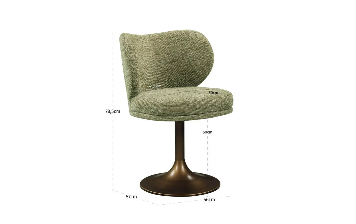 Стол AMELY PISTACHE SOFTWEAVE SWIVEL Richmond - 8 - stolbg.com