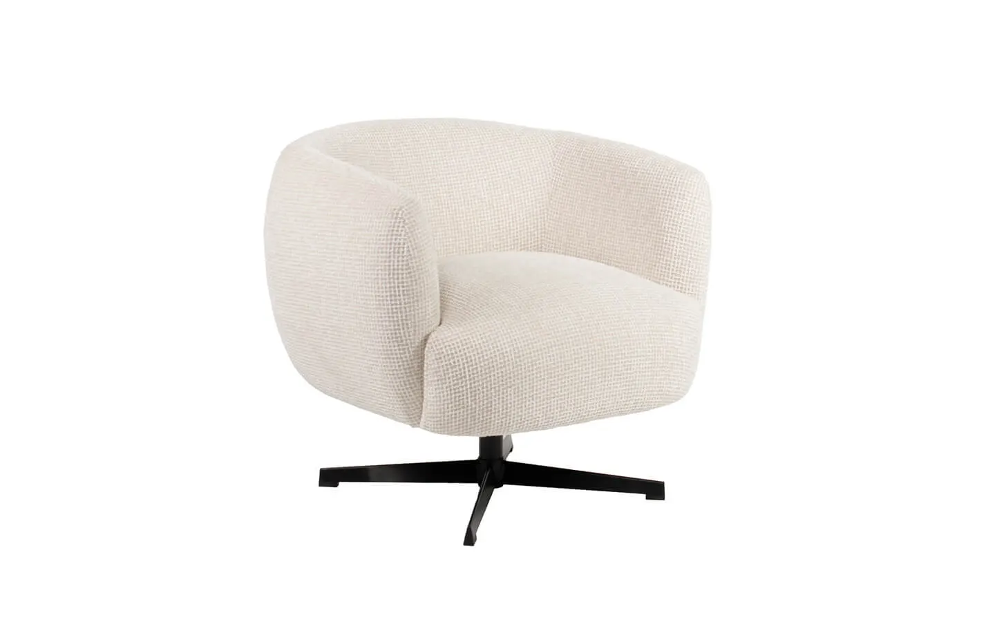 Кресло ESTELLE BEIGE BLOCKWEAVE SWIVEL Richmond - 2 - stolbg.com
