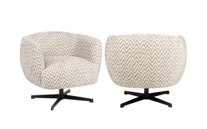 Кресло ESTELLE SAND CHEVRON SWIVEL Richmond - 1 - stolbg.com