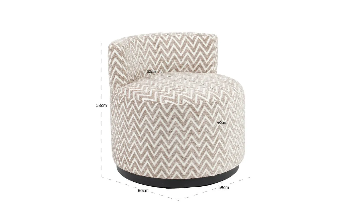 Кресло FRANNY SAND CHEVRON Richmond - 6 - stolbg.com