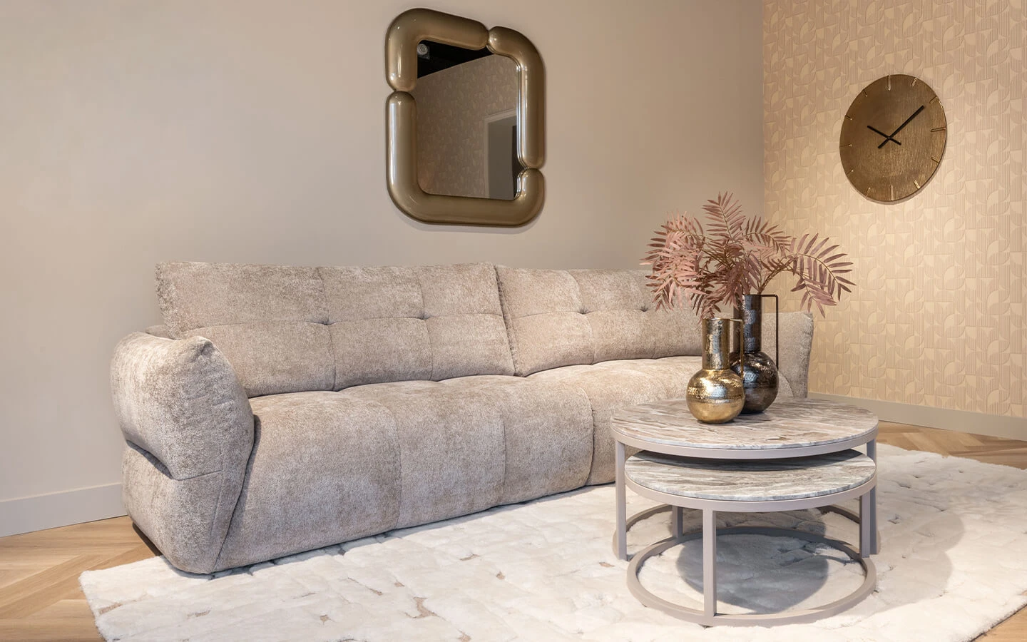 Огледало AUBRY GOLD Richmond - 5 - stolbg.com