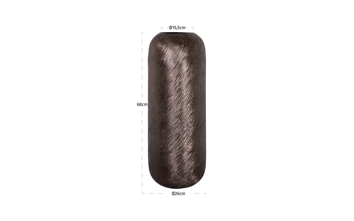 Ваза JILLA SMOKE LARGE Richmond - 4 - stolbg.com