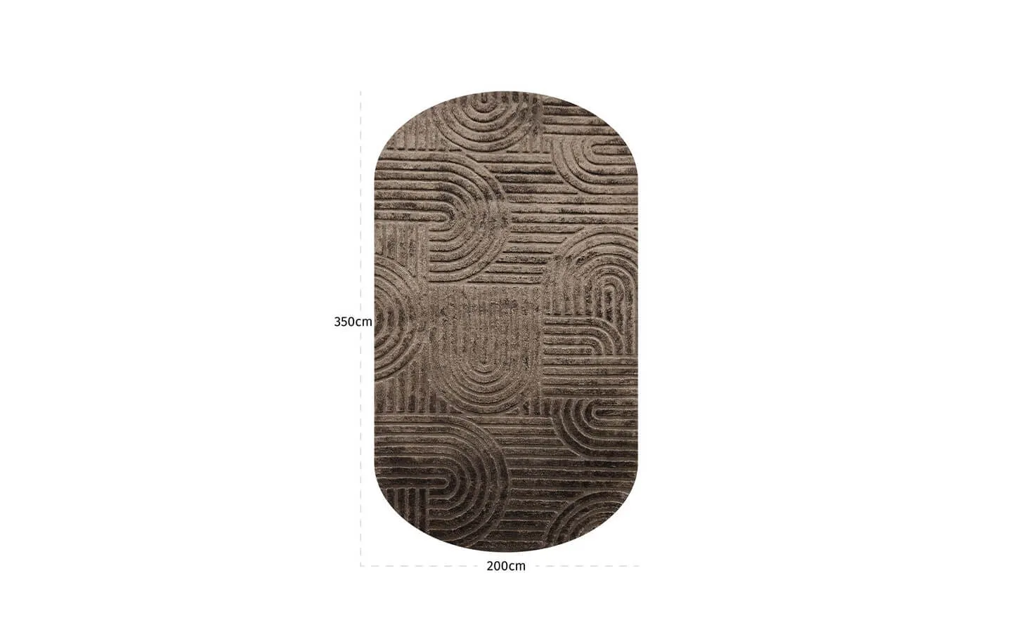 Килим LIFF DARK BROWN 200/350 Richmond - 5 - stolbg.com